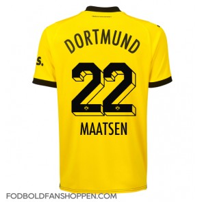 Borussia Dortmund Ian Maatsen #22 Hjemmebanetrøje 2023-24 Kortærmet